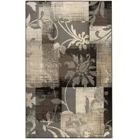 Photo of Floral Power Loom Distressed Stain Resistant Area Rug