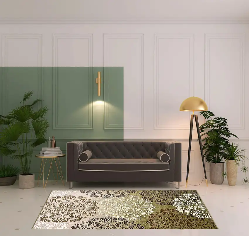 Floral Power Loom Non Skid Area Rug Photo 8