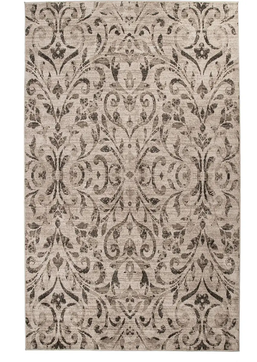 Floral Vines Power Loom Stain Resistant Area Rug Photo 1
