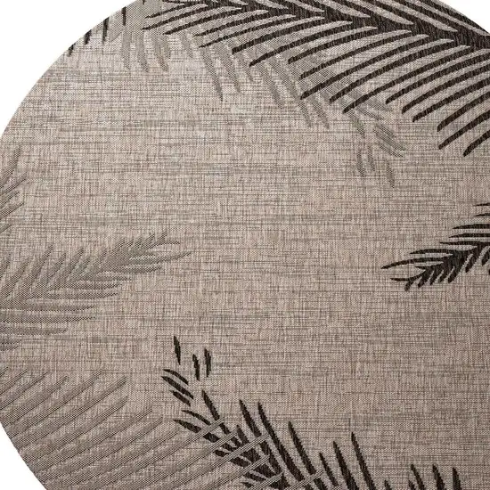 Floral Washable Round Rug Photo 3