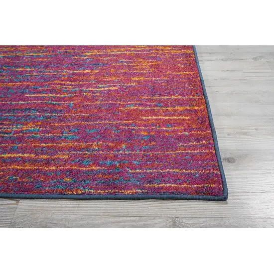 Fuchsia Abstract Power Loom Area Rug Photo 9