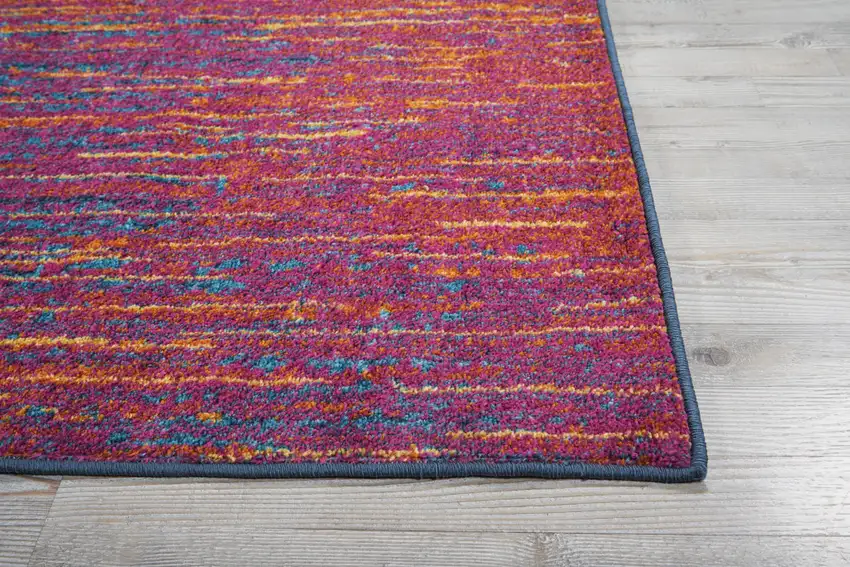 Fuchsia Abstract Power Loom Area Rug Photo 9