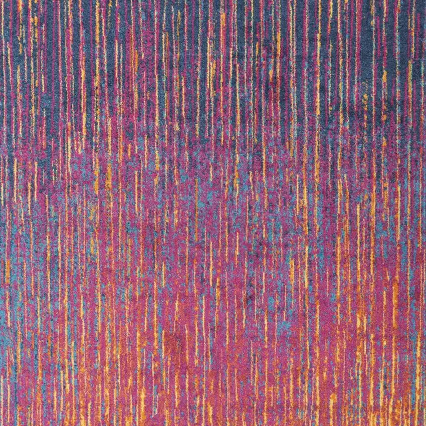 Fuchsia Abstract Power Loom Area Rug Photo 3