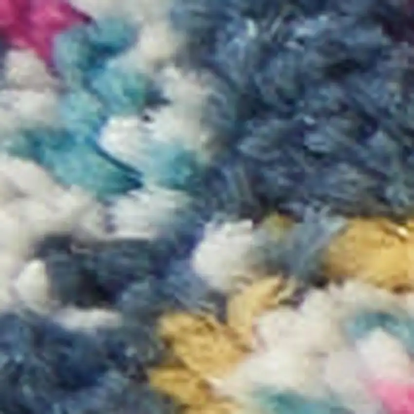 Fuchsia Floral Power Loom Area Rug Photo 3