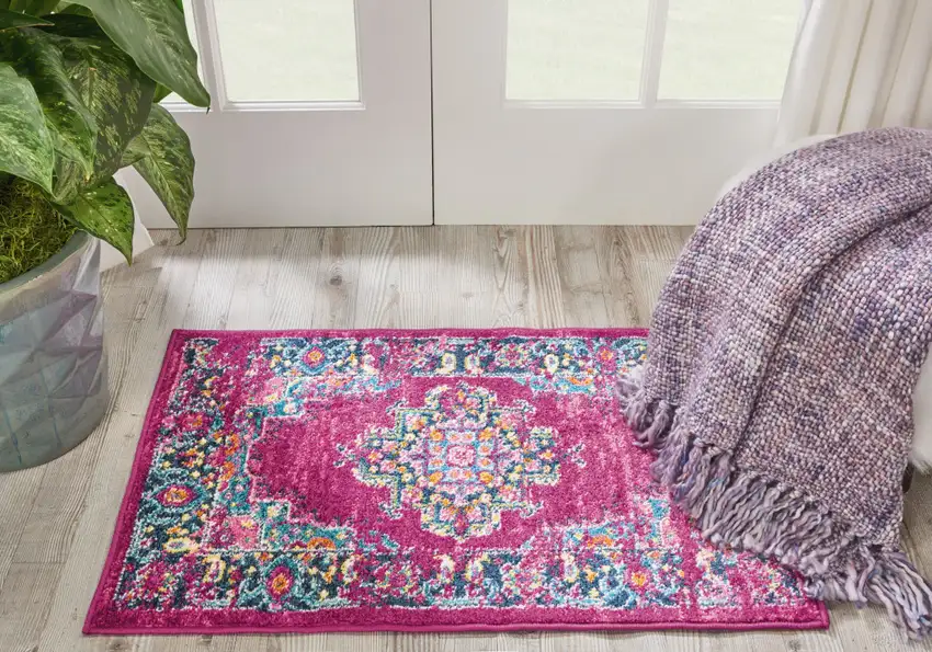Fuchsia Power Loom Area Rug Photo 8