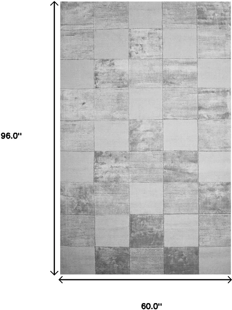 Geometric Hand Woven Stain Resistant Area Rug Photo 5