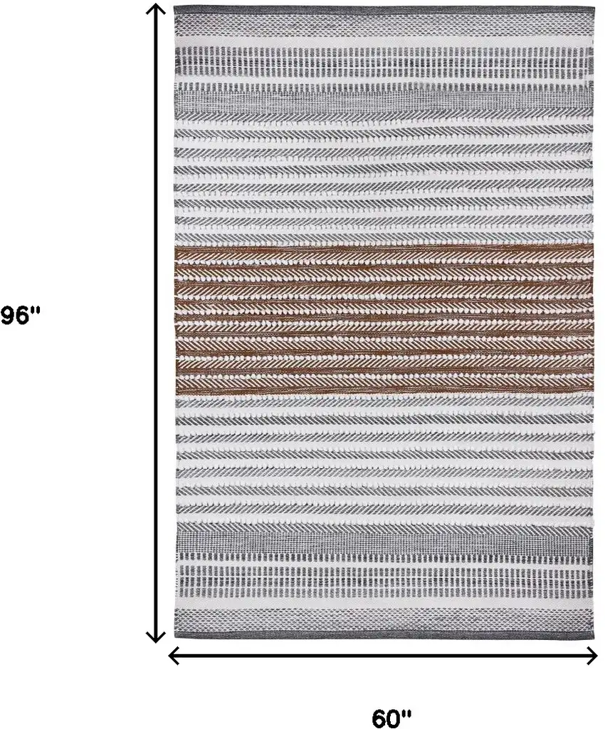 Geometric Handmade Indoor Outdoor Area Rug Photo 3