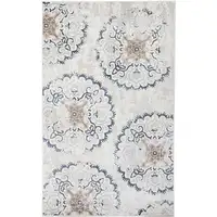 Photo of Geometric Medallion Stain Resistant Area Rug