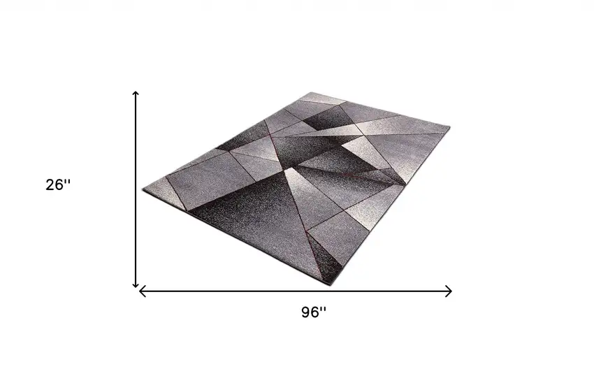 Geometric Power Loom Stain Resistant Area Rug Photo 7