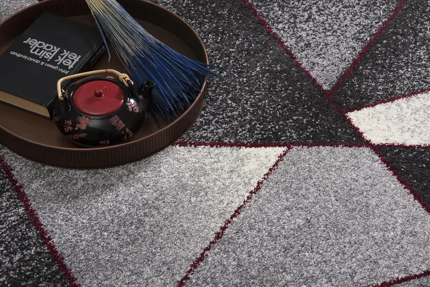 Geometric Power Loom Stain Resistant Area Rug Photo 8