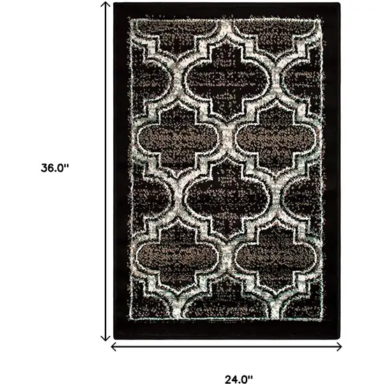 Geometric Stain Resistant Area Rug Photo 4