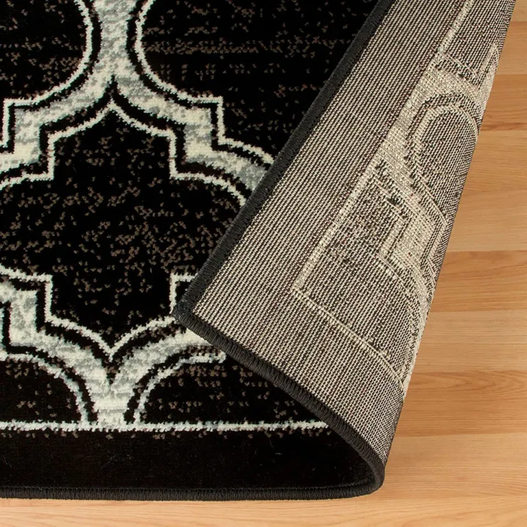 Geometric Stain Resistant Area Rug Photo 3