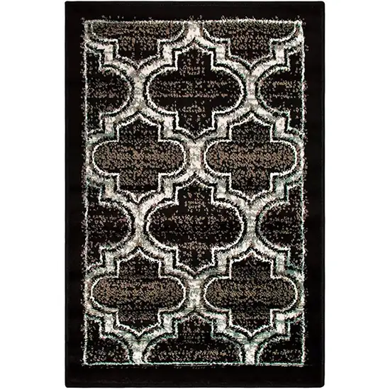 Geometric Stain Resistant Area Rug Photo 1