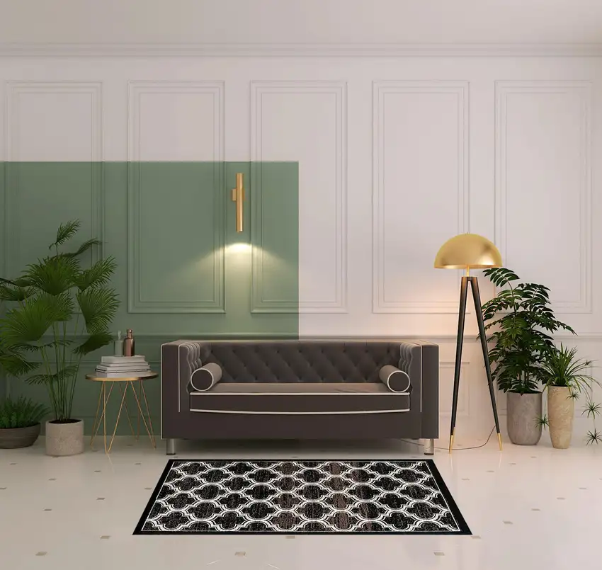 Geometric Stain Resistant Area Rug Photo 7