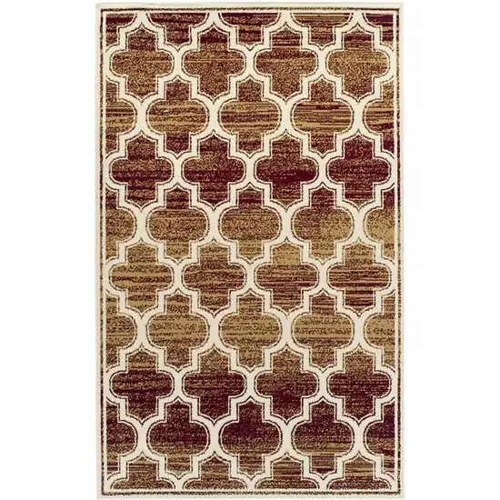 Geometric Stain Resistant Area Rug Photo 1