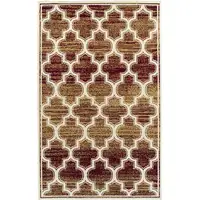 Photo of Geometric Stain Resistant Area Rug