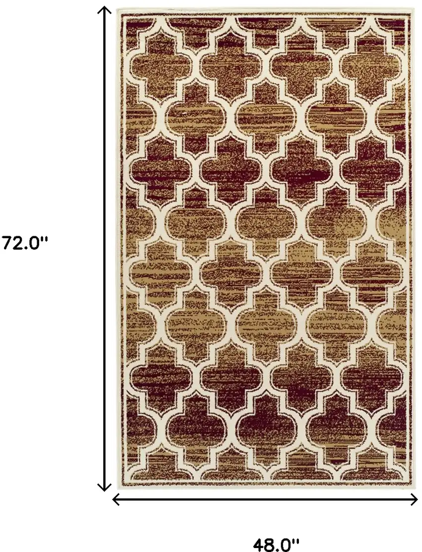 Geometric Stain Resistant Area Rug Photo 8
