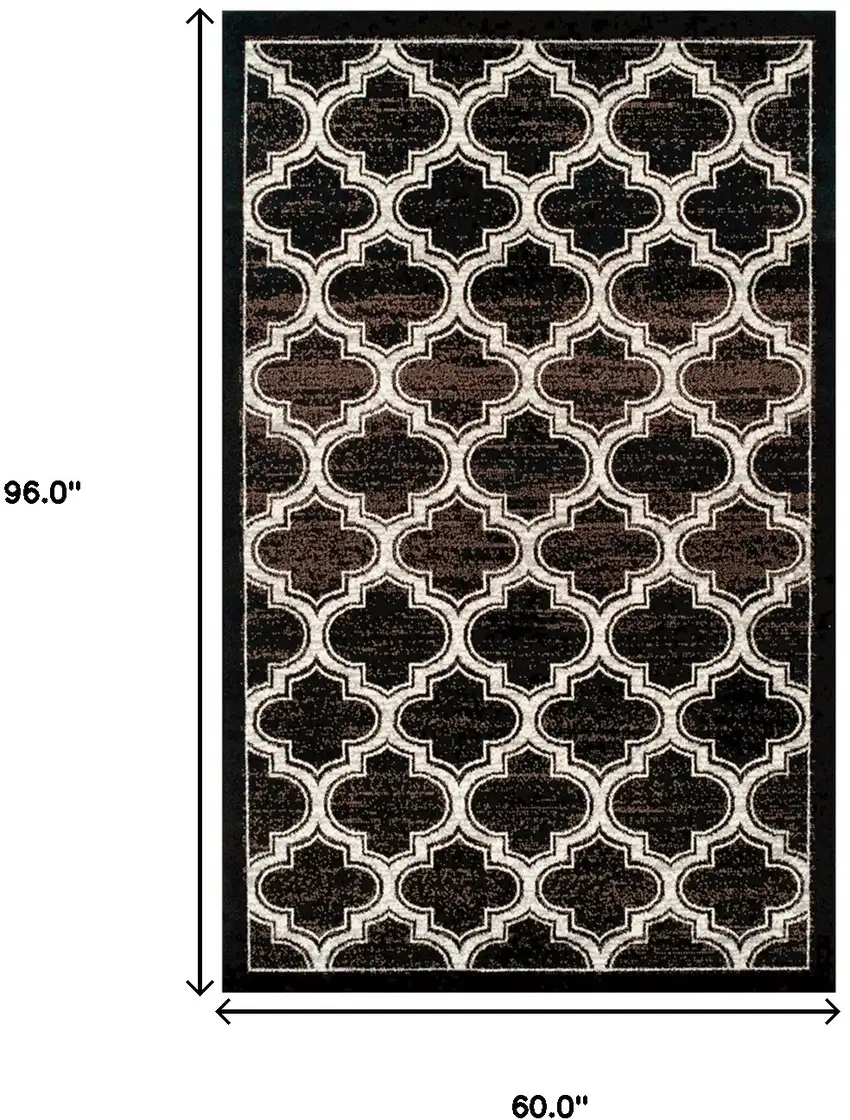 Geometric Stain Resistant Area Rug Photo 6
