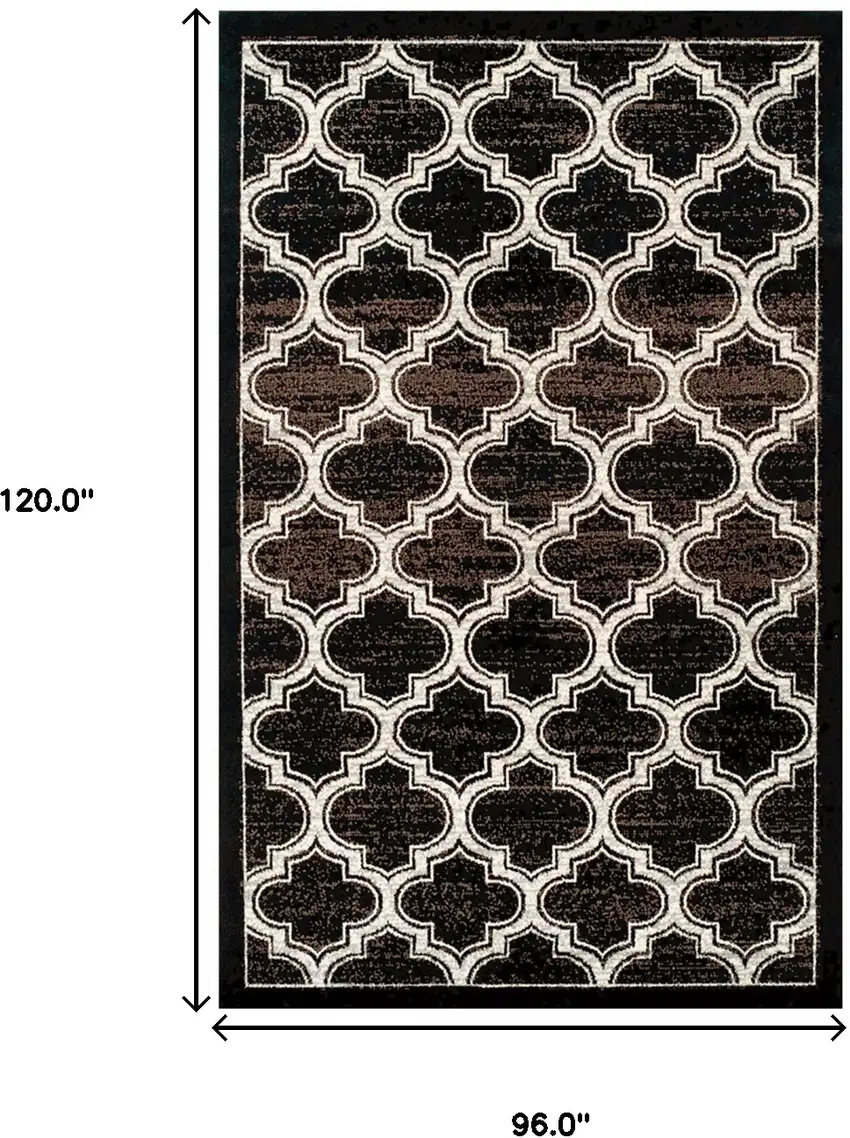 Geometric Stain Resistant Area Rug Photo 6