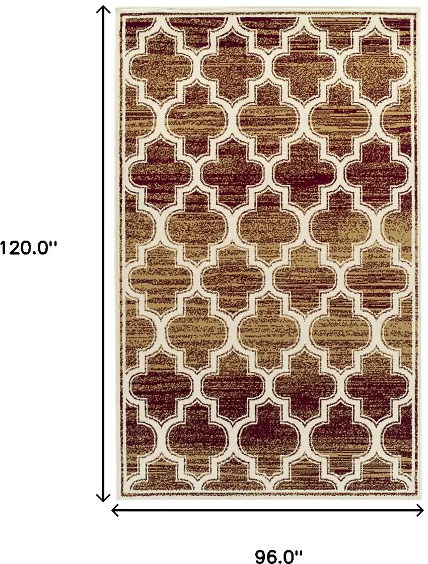 Geometric Stain Resistant Area Rug Photo 8