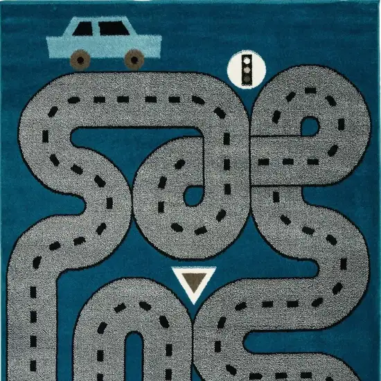 Geometric Washable Area Rug Photo 5