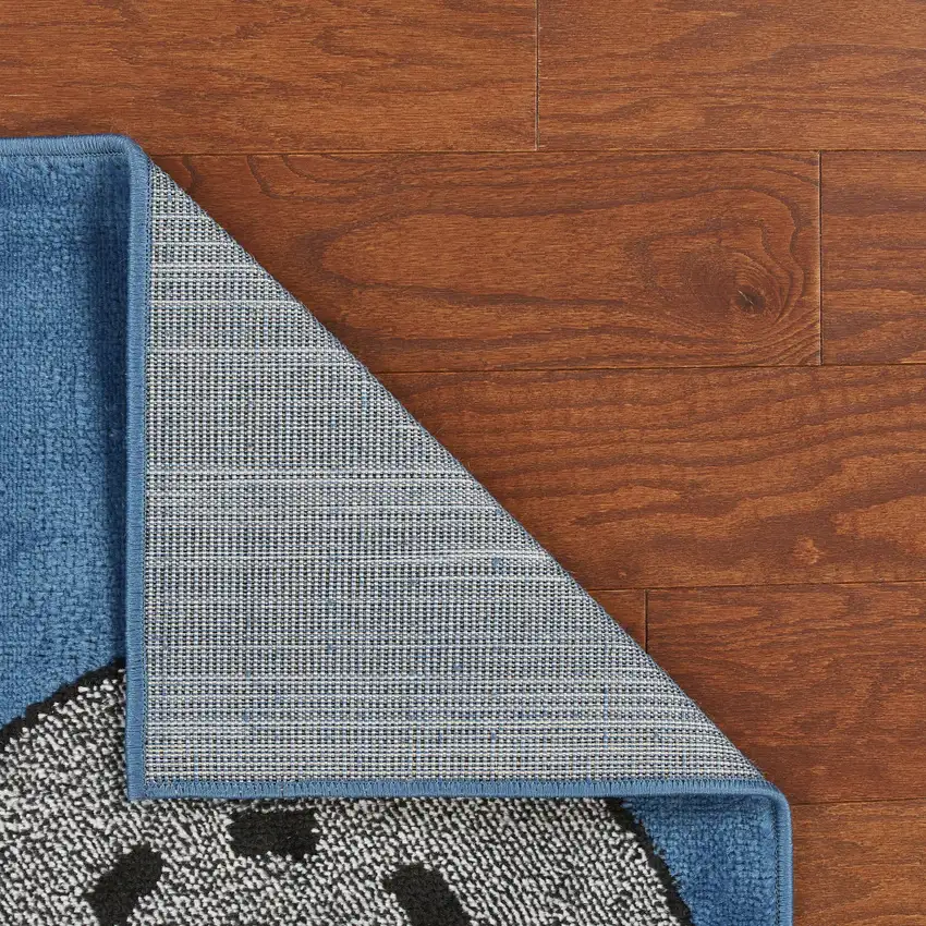Navy Blue Transportation Youthful Washable Area Rug Photo 9