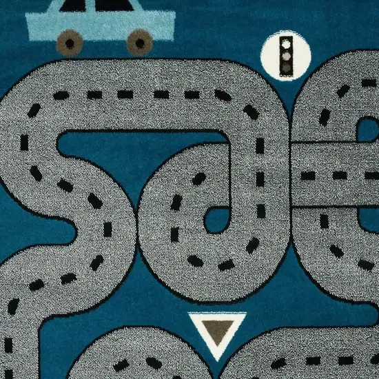 Geometric Washable Area Rug Photo 4