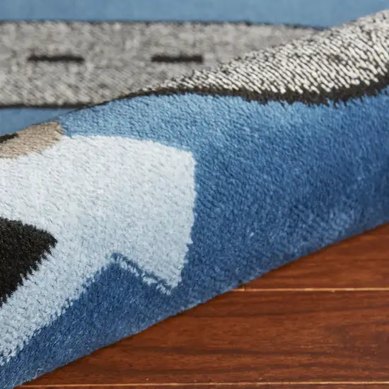 Geometric Washable Area Rug Photo 8