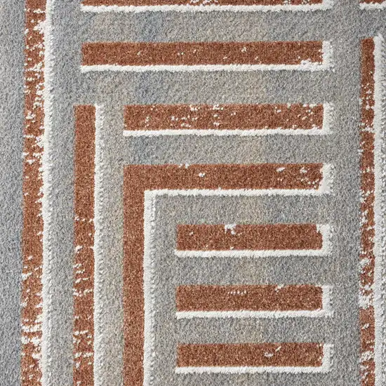 Geometric Washable Area Rug Photo 9