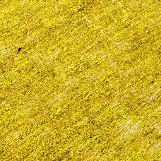 Gold Abstract Washable Non Skid Indoor Outdoor Area Rug Photo 9