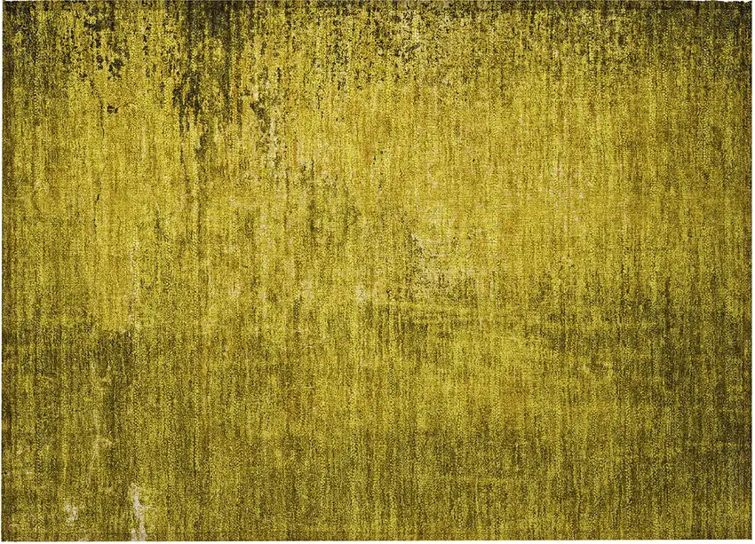Gold Abstract Washable Non Skid Indoor Outdoor Area Rug Photo 8