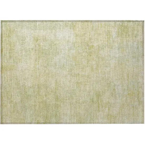 Gold Abstract Washable Non Skid Indoor Outdoor Area Rug Photo 4
