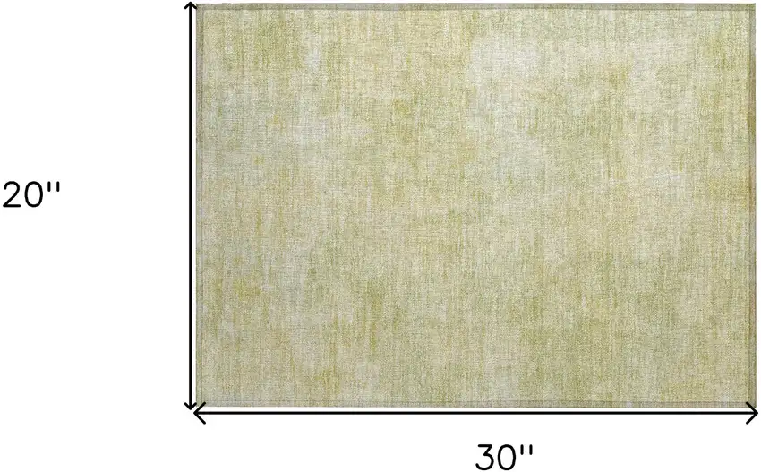 Gold Abstract Washable Non Skid Indoor Outdoor Area Rug Photo 3