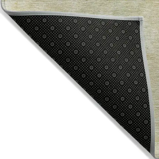 Gold Abstract Washable Non Skid Indoor Outdoor Area Rug Photo 5