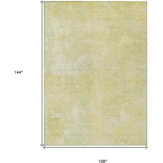 Gold Abstract Washable Non Skid Indoor Outdoor Area Rug Photo 7