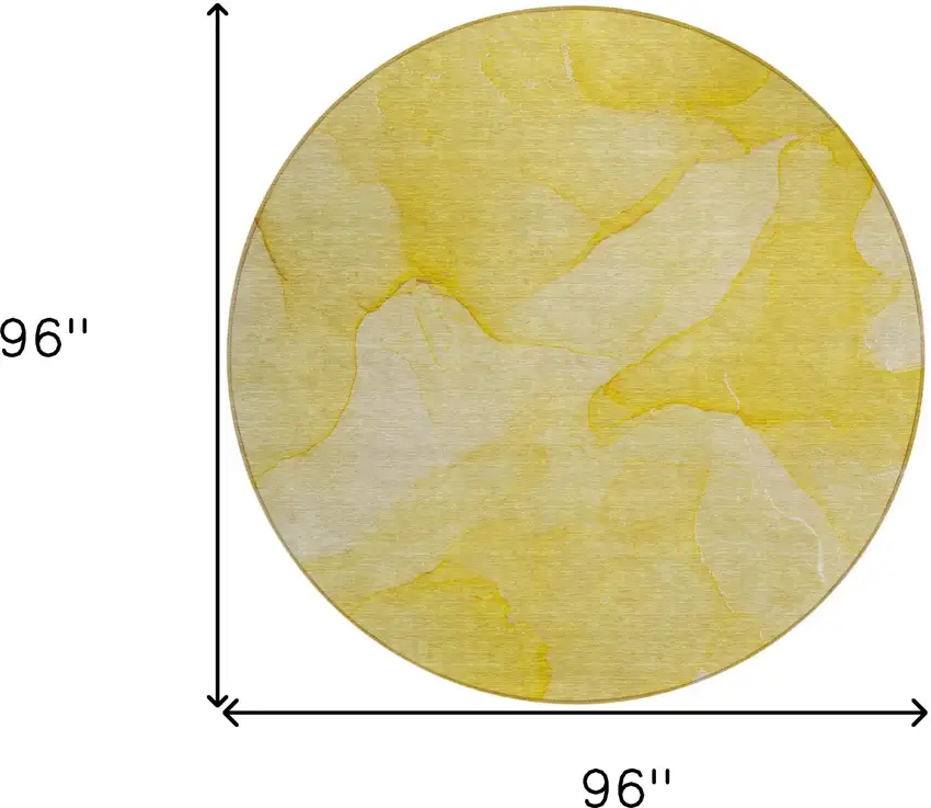 Gold Abstract Washable Non Skid Indoor Outdoor Area Rug Photo 3