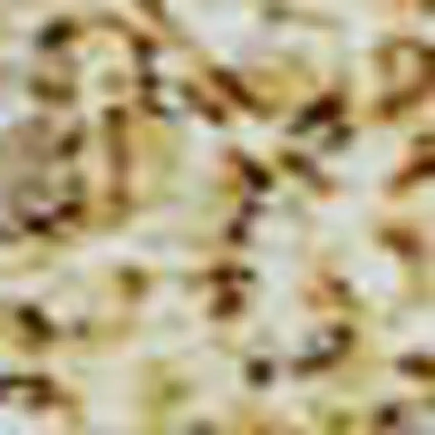 Gold And Beige Abstract Washable Area Rug With UV Protection Photo 2