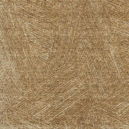 Gold And Beige Abstract Washable Area Rug With UV Protection Photo 3