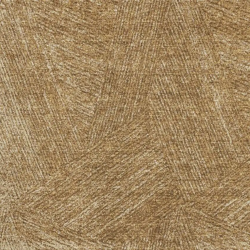 Gold And Beige Abstract Washable Area Rug With UV Protection Photo 3