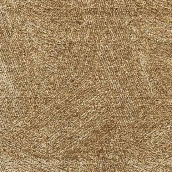 Gold And Beige Abstract Washable Area Rug With UV Protection Photo 3