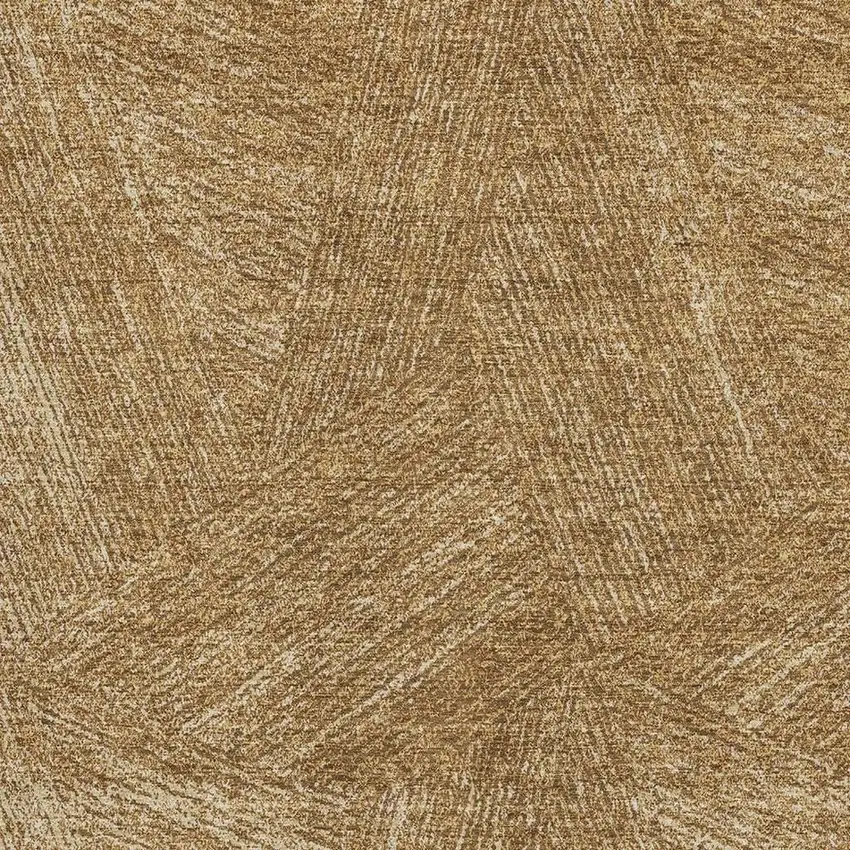 Gold And Beige Abstract Washable Area Rug With UV Protection Photo 3