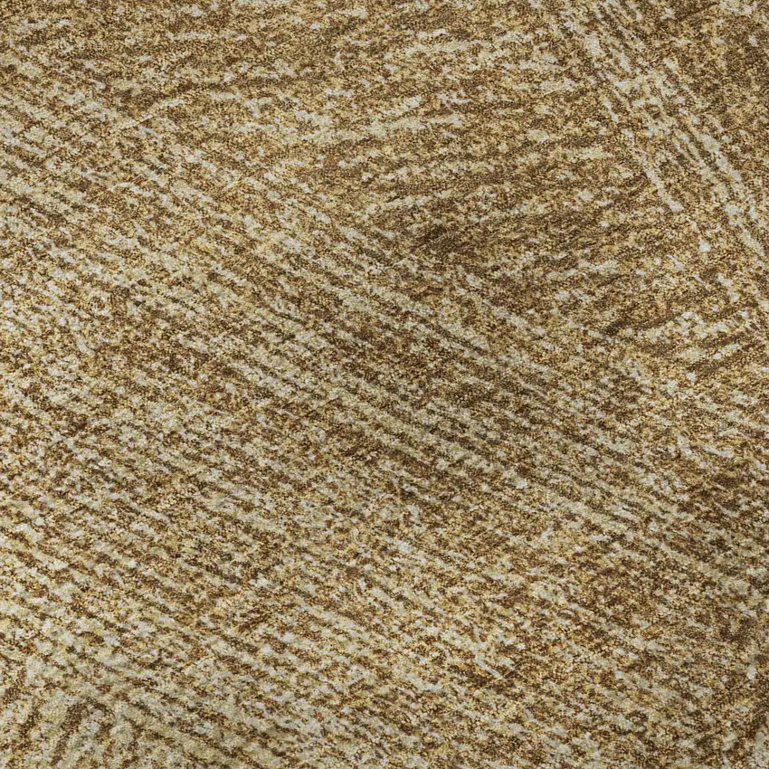 Gold And Beige Abstract Washable Area Rug With UV Protection Photo 7