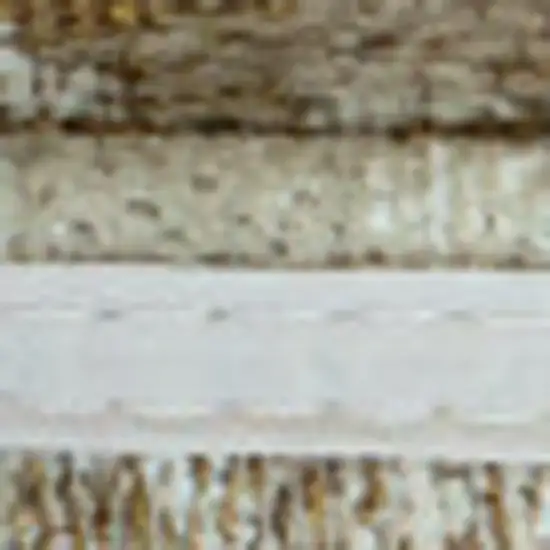 Gold And Beige Abstract Washable Area Rug With UV Protection Photo 7