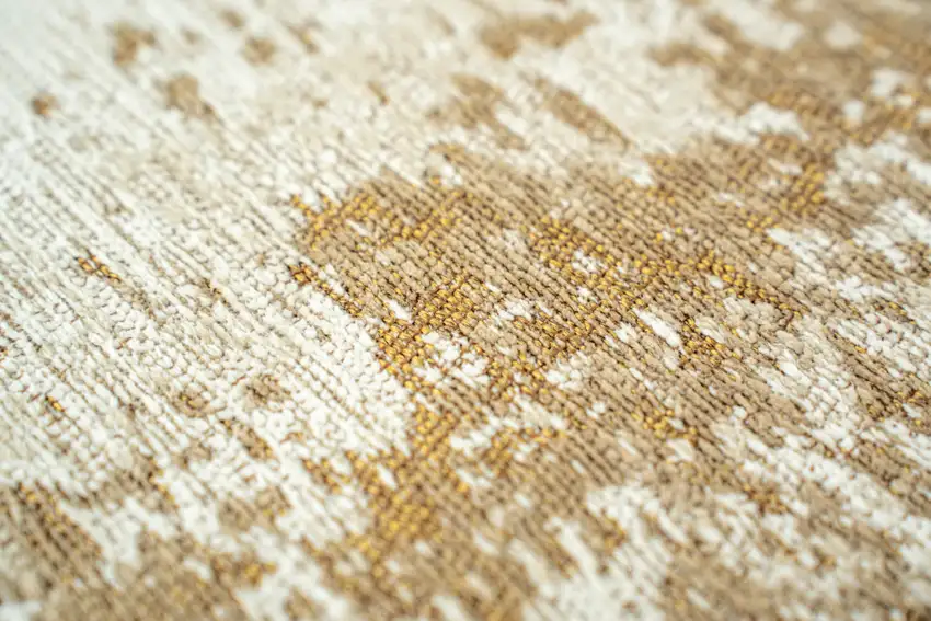 Gold And Beige Abstract Washable Area Rug With UV Protection Photo 9