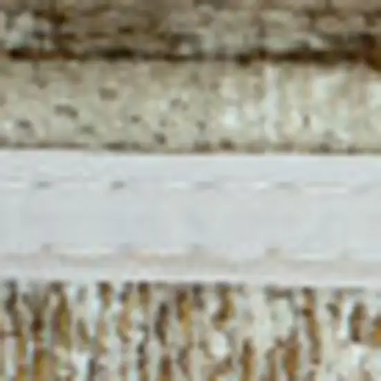 Gold And Beige Abstract Washable Area Rug With UV Protection Photo 7