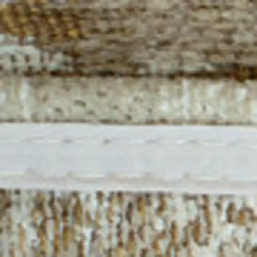 Gold And Beige Abstract Washable Area Rug With UV Protection Photo 8