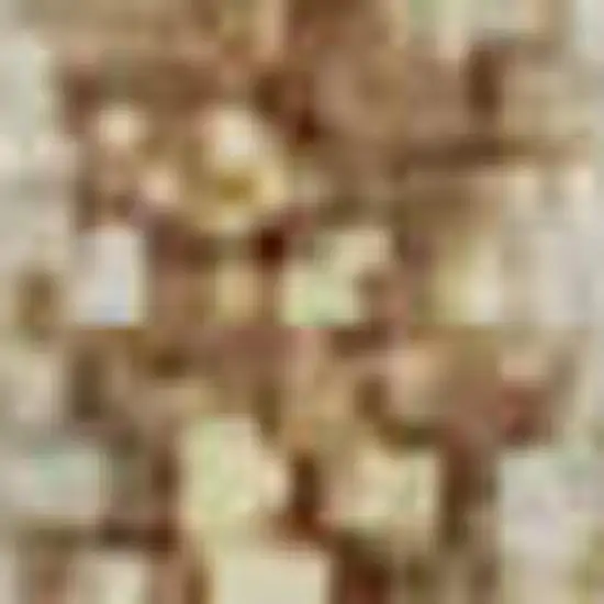 Gold And Beige Geometric Washable Area Rug With UV Protection Photo 4