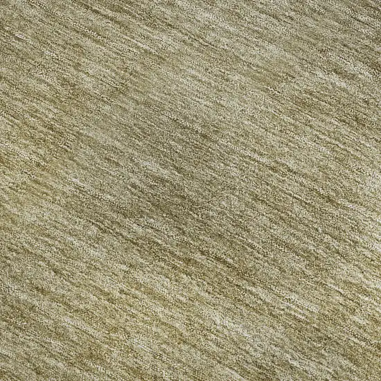 Gold And Beige Ombre Washable Area Rug With UV Protection Photo 3