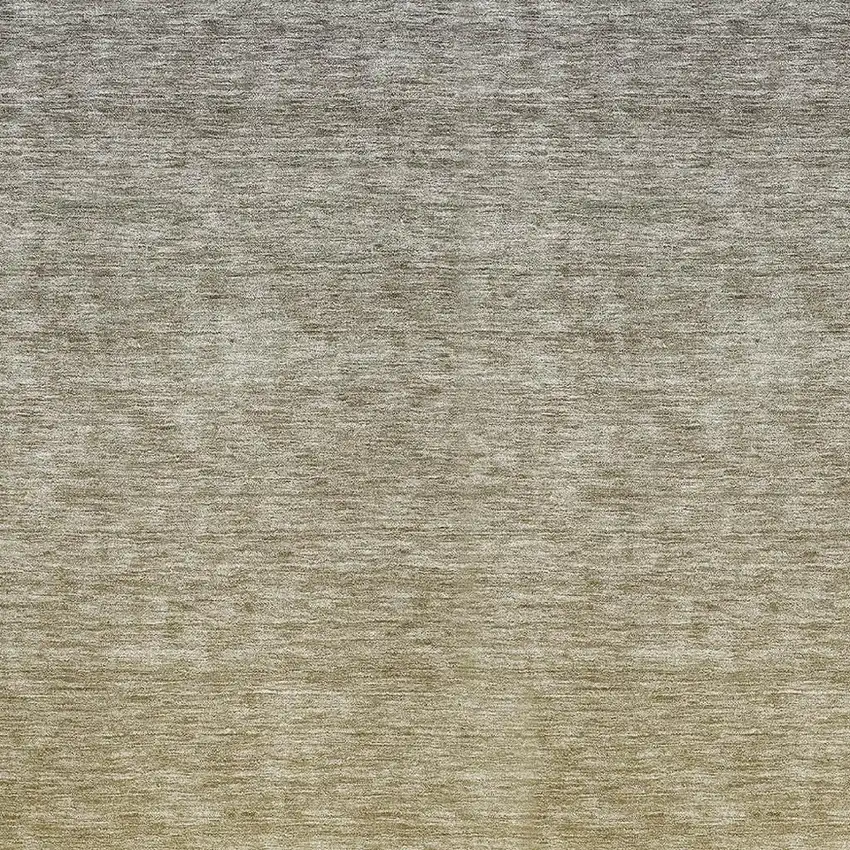 Gold And Beige Ombre Washable Area Rug With UV Protection Photo 4