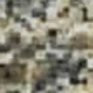 Photo of Gold And Blue Abstract Washable Area Rug With UV Protection